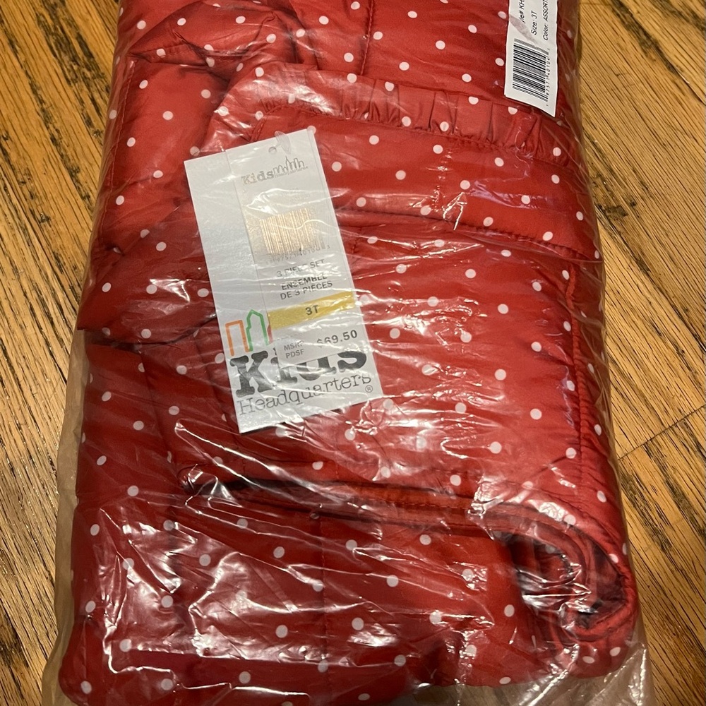 3T Girls Matching Set- vest, top & bottom